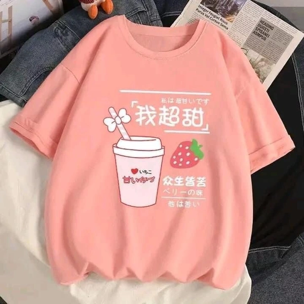 Sweet Strawberry Aesthetic T-Shirt - L