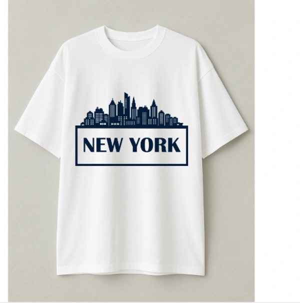 "New York City Skyline" Tshirt - M, Pink
