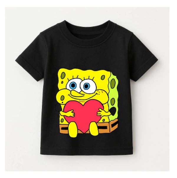 Sponge Bob Love Kids Tshirt - M, Pink
