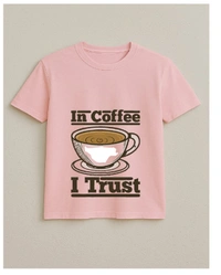 In Coffee I Trust Tshirt Design - S, White