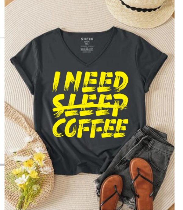 "I NEED SLEEP COFFEE" - L, Black