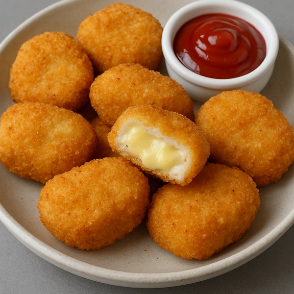 Cheese Stuffed Chicken Nuggets