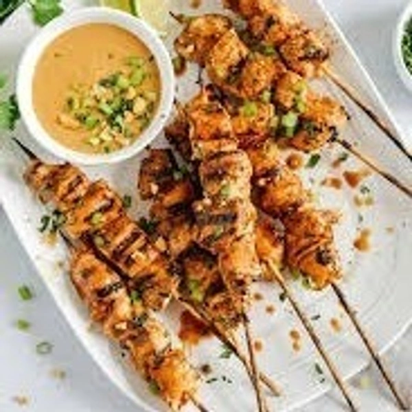 Chicken Satay with Peanut Sauce