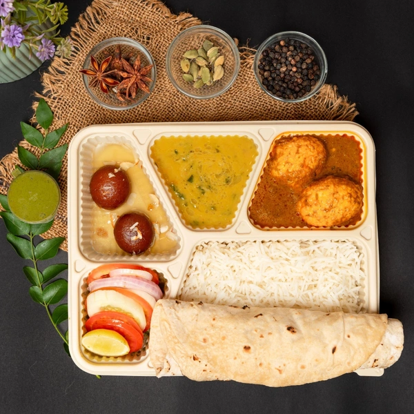 Homestyle Egg Curry Full Meal