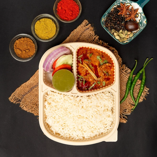 Mutton Rojanjosh Rice Meal