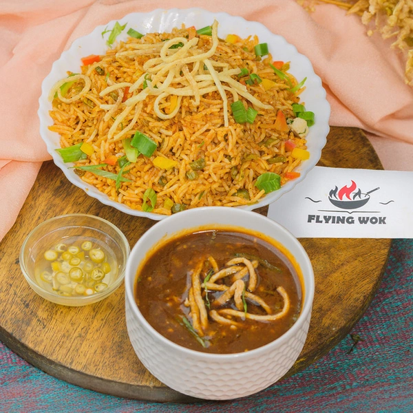 Triple Schezwan Rice Veg