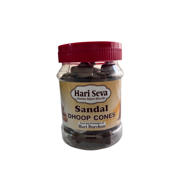 Hari Darshan Dhoop Cones - Sandal - 100 Grams