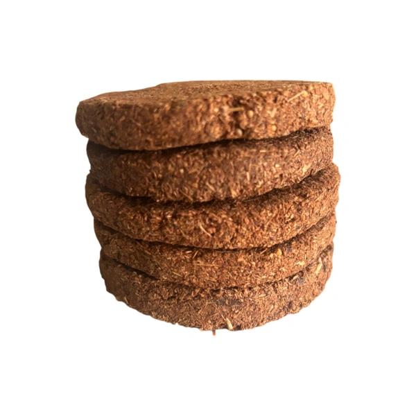 Bhakti Basket Kanda Traditional Cow Dung Cake (Hawan Fragnance) - Pack of 5 Kandas