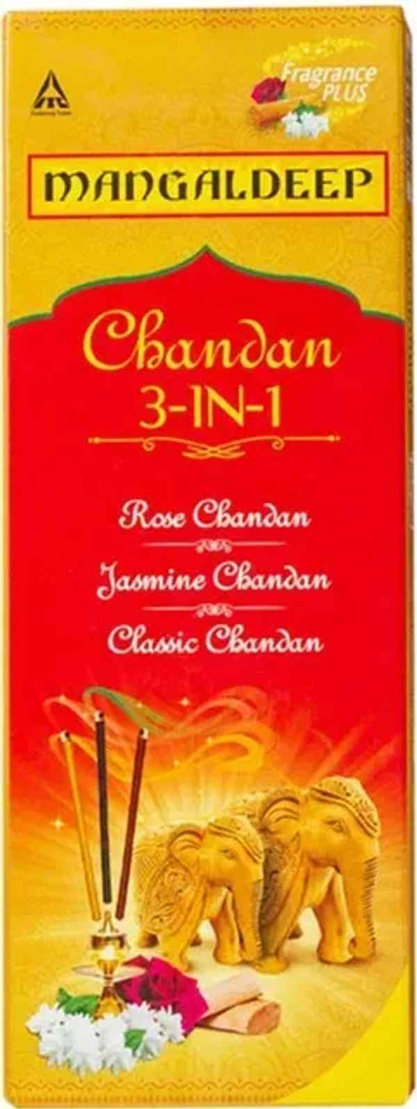 Mangaldeep Chandan 3 in 1 Agarbatti - 226 grams