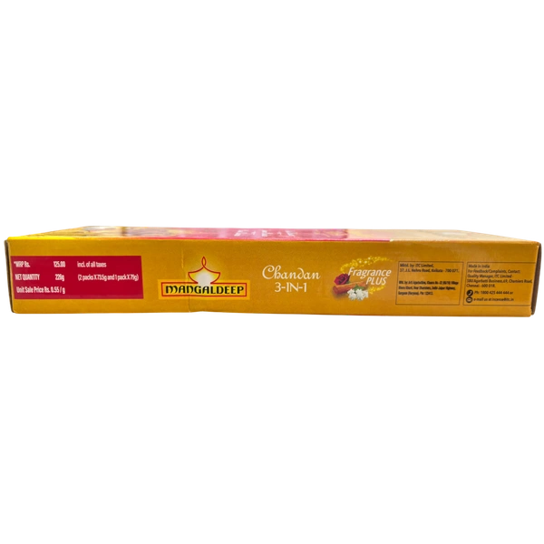 Mangaldeep Chandan 3 in 1 Agarbatti - 226 grams