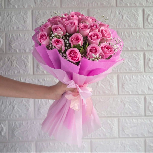 Bouquet with Pink Roses