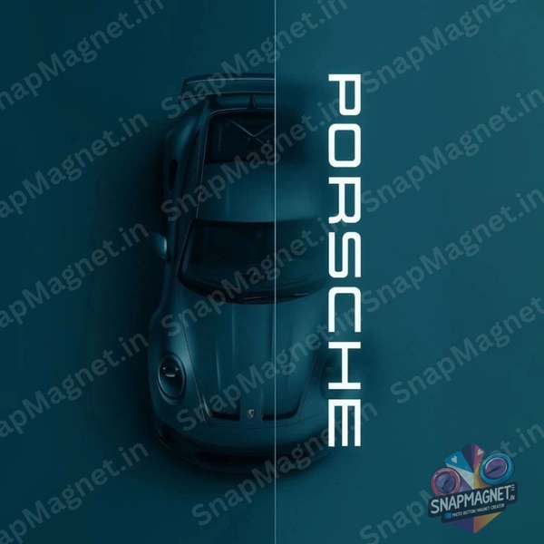Porsche 911 Blue -Car Fridge Magnet - CFM-004