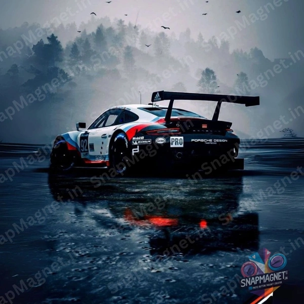 Porsche  -Car Fridge Magnet - CFM-005