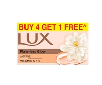 Lux Jasmine Soap With Vitamin C,& E-(150g ×5 U =750g)