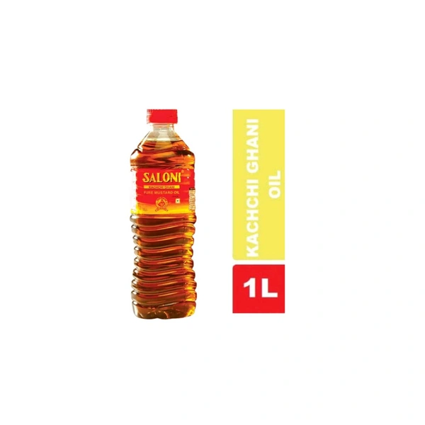 SALONI Kachchi Ghani Mustard Oil, Bottle 
