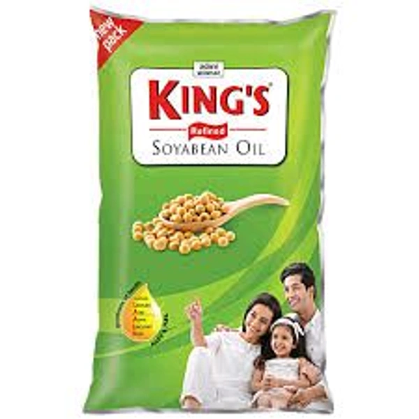 KING'S Refined Soyabean Oil__750gm (Pouch)