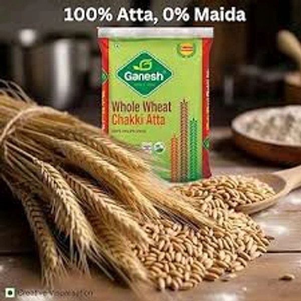 Ganesh Whole Wheat Chakki Atta__5 Kg