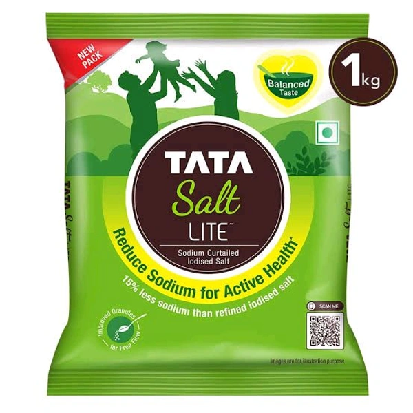 TATA Salt Lite Sodium Curtailed Iodised  - 1Kg