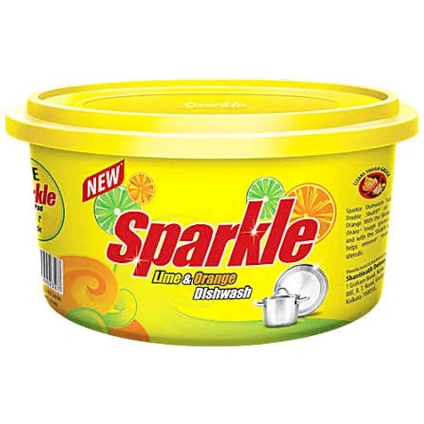 Sparkle Lime & Orange Dish Wash Tub  - 700g