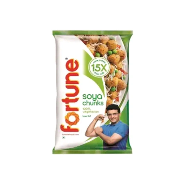 Fortune Soya Chunks 100% Vegitarian, Low Fat  - 1 Kg