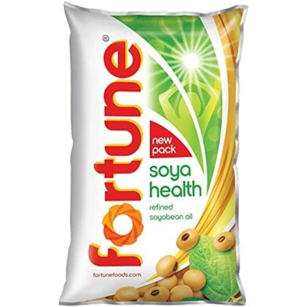 Fortune Soya Health Refined Soyabean Oil Pouch - (870 g)