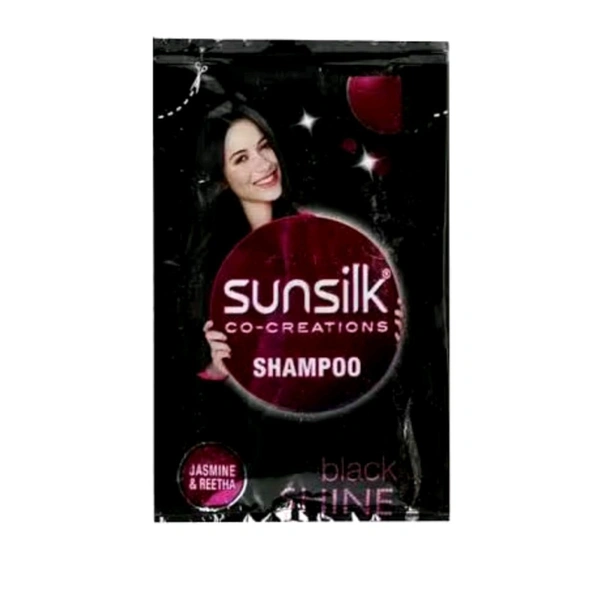 Sunsilk Black Shine Shampoo, 6ml - ( Pack Of 64 Units)