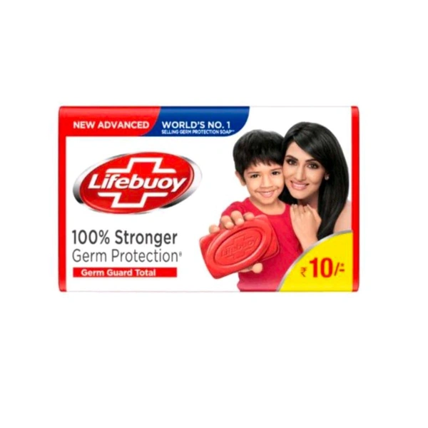 Lifebuoy 100% Stronger Germ Protection Soap, Mrp. ₹10 - 1 Dozen ( Pack Of 12 Pcs )