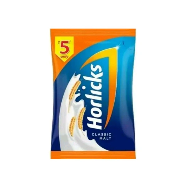 Horlicks Classic Malt, MRP. ₹5 - 1 Dozen ( Pack Of 12 Pcs )