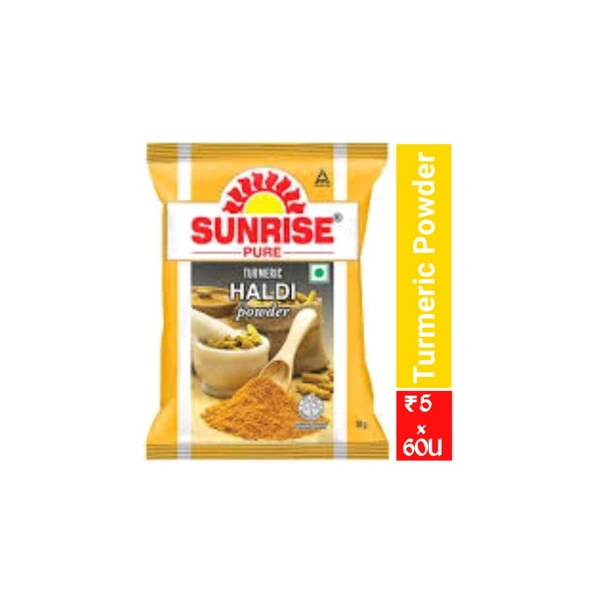 Sunrise Pure Haldi Powder [Turmeric Powder] - 60 Pouches
