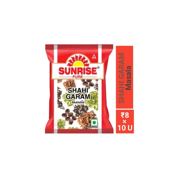 Sunrise Pure Shahi Garam Masala, Mrp. ₹8 - 10 Pouches