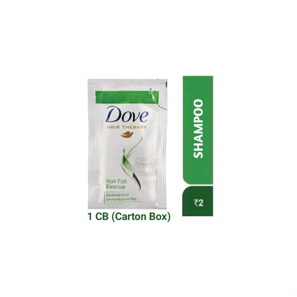 Dove Hair Fall Rescue Shampoo Sachet, 6ml - 1 CB (Carton Box)