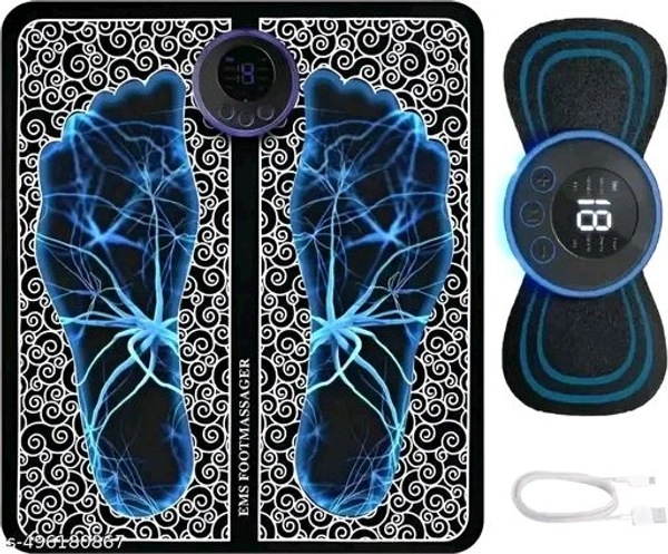 Foot Massager Electric Foot And Pain Relief EMS Massage Machine Pad Feet Muscle