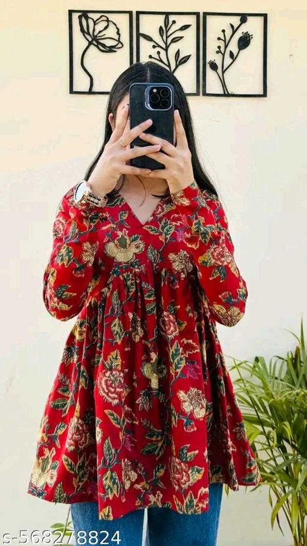TRENDY COMBO / 2PACK SHORT KURTI COMBO Girls Trending Rayon Printed Short Kurta COMBO
Name: TRENDY COMBO / 2PACK SHORT KURTI COMBO Girls Trending Rayon Printed Short Kurta COMBO
Fabric: Cotton
Sleeve Length: Long Sleeves
Pattern: Printed
Combo of: Combo of 2
Country of Origin: India - M