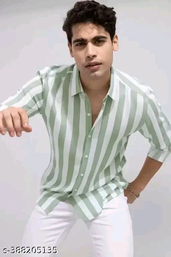 DOMINATE LIFESTYLE solid cotton striped shirts for men
Country of Origin: India - XL, Mint Green