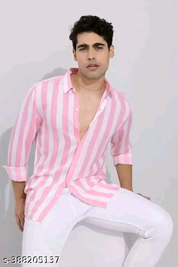 DOMINATE LIFESTYLE solid cotton striped shirts for men
Country of Origin: India - XL, Blush Pink
