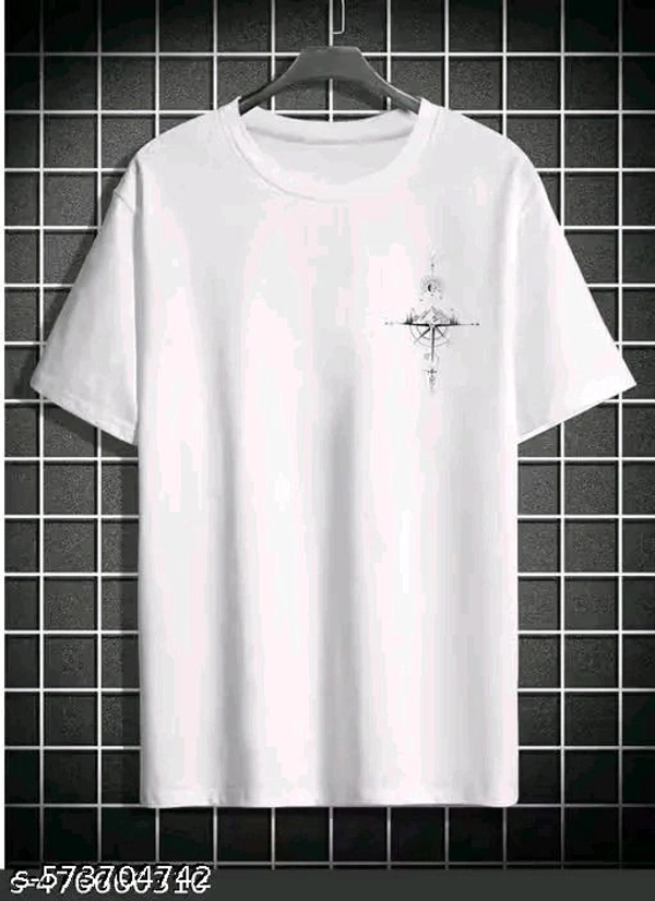 Trendy Men Round Neck Printed Oversize Cotton Blend Tshirt
Country of Origin: India - White, XXL