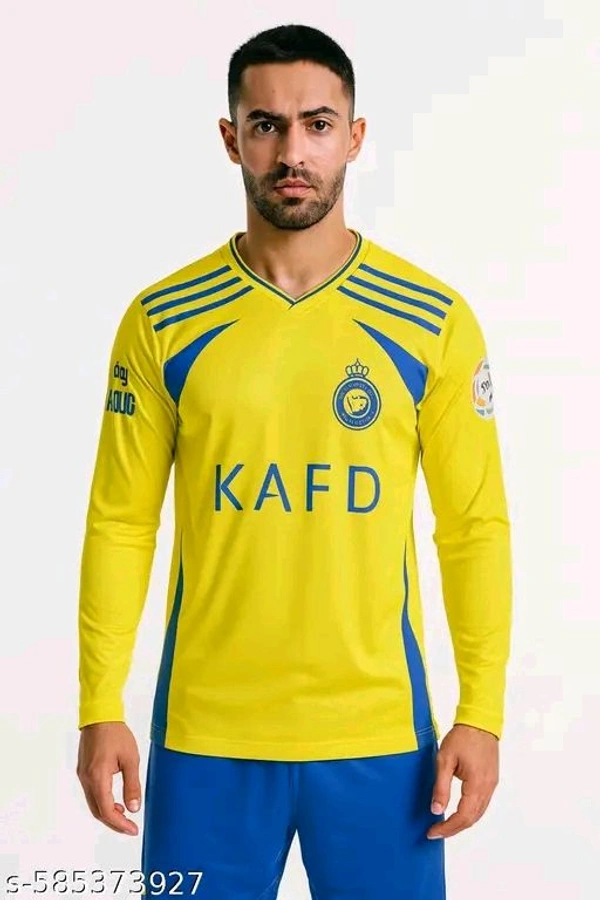 Al nasser Jersey,Al nasser Ronaldo Jersey,Al nasser Jersey For Men,Al nasser Football Jersey,Al nasr Men Full Sleeve,2024 Football Jersey,Ronaldo 7 Jersey,Ronaldo 7 Yellow Football team Jersey For Men Full Sleeve 2024 - M