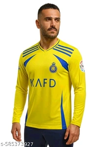 Al nasser Jersey,Al nasser Ronaldo Jersey,Al nasser Jersey For Men,Al nasser Football Jersey,Al nasr Men Full Sleeve,2024 Football Jersey,Ronaldo 7 Jersey,Ronaldo 7 Yellow Football team Jersey For Men Full Sleeve 2024 - M
