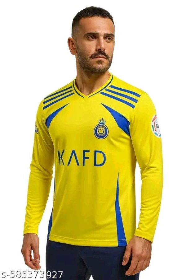 Al nasser Jersey,Al nasser Ronaldo Jersey,Al nasser Jersey For Men,Al nasser Football Jersey,Al nasr Men Full Sleeve,2024 Football Jersey,Ronaldo 7 Jersey,Ronaldo 7 Yellow Football team Jersey For Men Full Sleeve 2024 - M