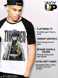 DEMON SLAYER Anime Lover Round Neck T Shirt for Kids Boys and Girls
Country of Origin: India - XS