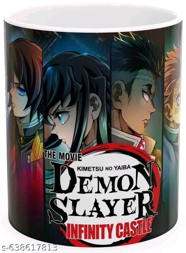 Anime mug, Demon Slayer mug, printed mug GojoSaturu Anime Merchandise Printed Ceramic Coffee Mug (350 ml) | Anime fan gift | Gojo Satoru mug | Ceramic coffee mug