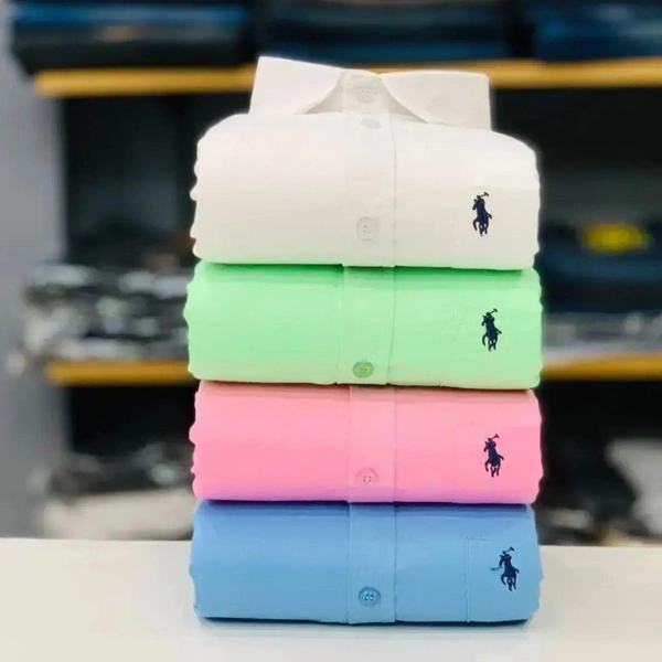RL Plain Shirts For Men - 4 Pc Combo Stylish & Comfortable - L-40