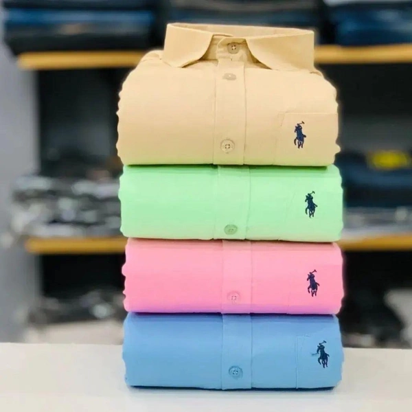 RL Plain Shirts For Men - 4 Pc Combo Stylish & Comfortable - S-36