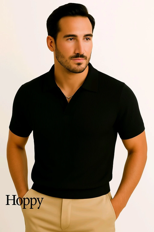 Drift Beige Polo - Black, XXL