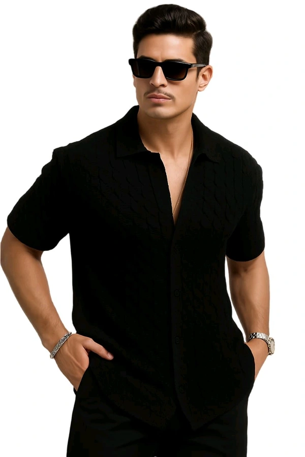 Men's Popcorn Shirt - Black, M