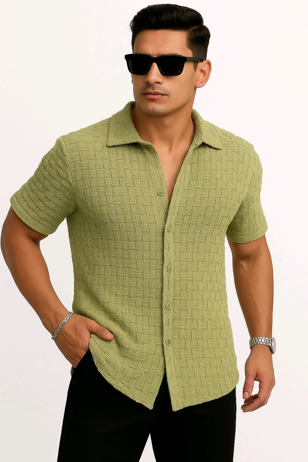 Men's Popcorn Shirt - Japanese Laurel, L