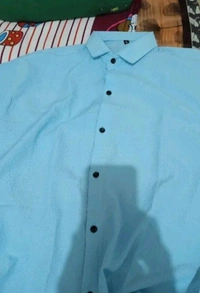 Men's Texture Popcorn Shirt - Cyan Aqua, XL