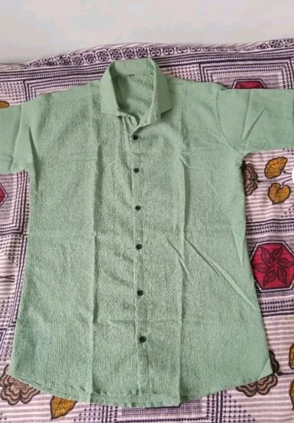 Men's Texture Popcorn Shirt - Mint Green, XL