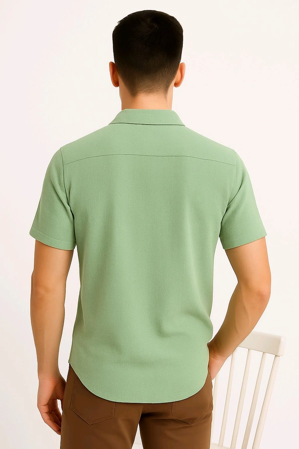 Men's Texture Popcorn Shirt - Mint Green, XL