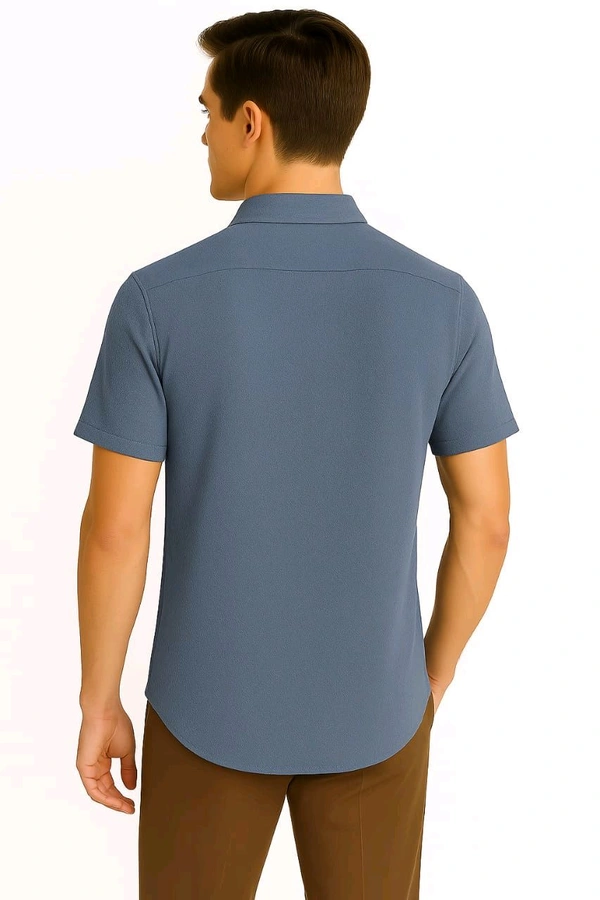 Men's Texture Popcorn Shirt - Gray, M